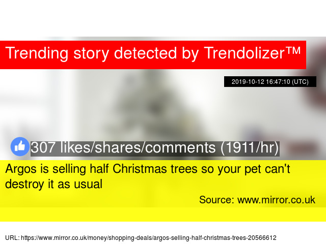 Argos Is Selling Half Christmas Trees So Your Pet Can T Destroy It